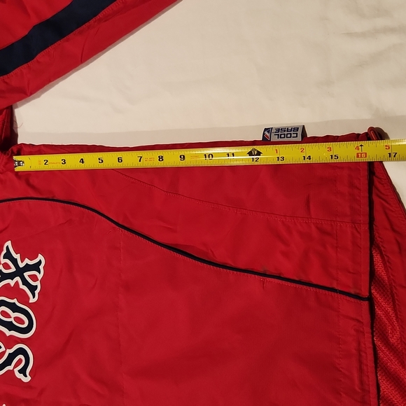 Men's Majestic 1/4 Zip pullover. Red Sox. - Picture 7 of 8